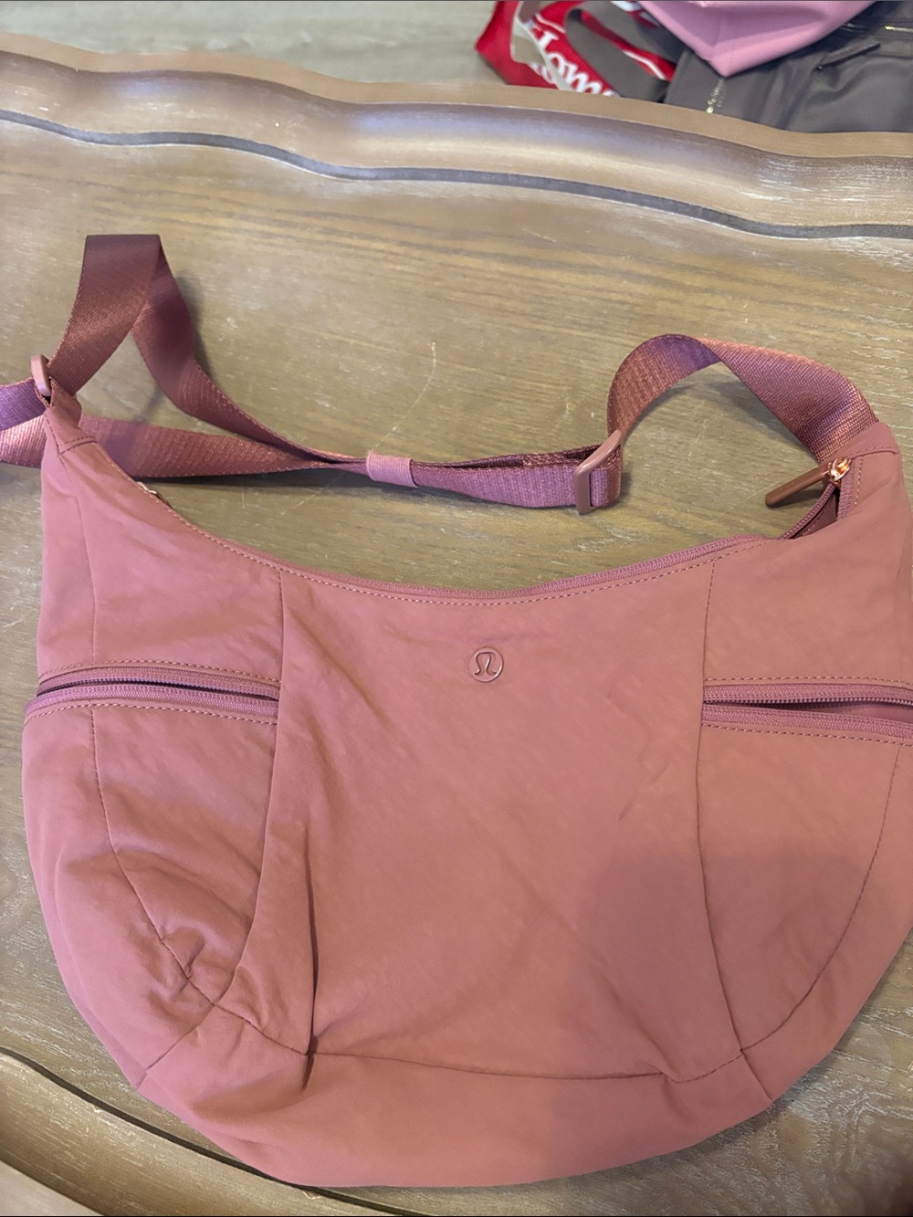 lululemon athletica Mauve-Pink Crescent Shoulder Bag - Picture 8 of 8